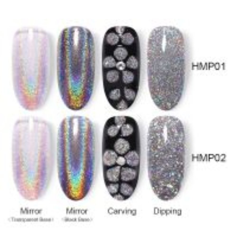 Holographic nail powder